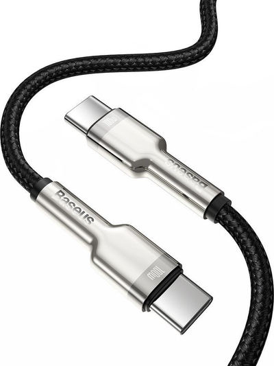Kabllo Baseus, USB-C-USB-C, 2 m, e zezë