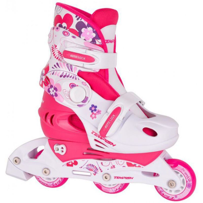 Ролери со тркала за деца TEMPISH Baby Skate '17, сет со кацига и штитници, прилагодливи, шарени