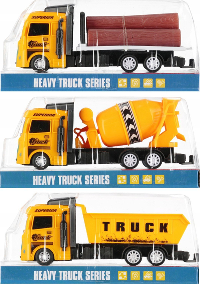 Lodër kamion Mega Creative Heavy Truck Series, plastikë, 23 cm, i verdhë