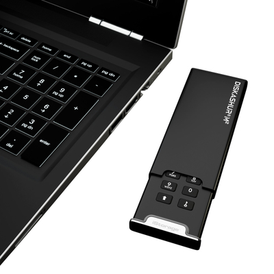 SSD i jashtëm iStorage DiskAshur M2 me PIN, 2TB, USB A / USB C, i zi