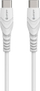 Kabllo USB eStuff USB C në USB C, 2m, USB 2.0, e bardhë