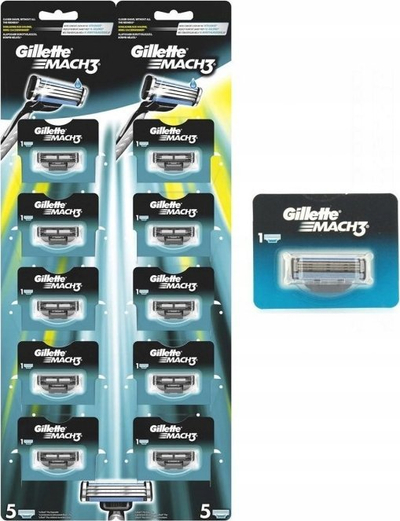 Koka zëvendsuese rroje Gillette Mach3, 3 tehe, 10 copë