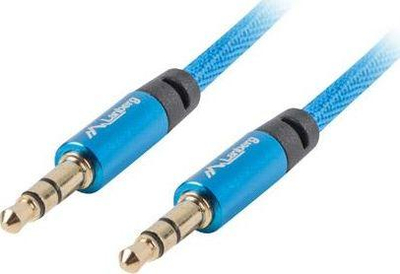 Kabllo Lanberg Jack 3.5mm, i kaltër, (CA-MJMJ-10CU-0010-BL)