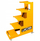 Raft mobil ekspozues JCB, 5 rafte, kapacitet 300 kg, 135 × 100 × 40 cm