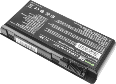 Bateri laptopi Green Cell PRO BTY-M6D, 7800mAh, 11.1V, e zezë