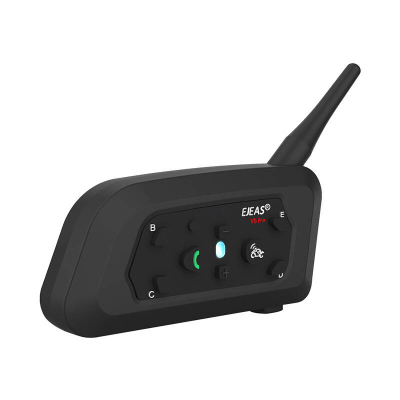 Set interkom motoçiklete EJEAS V6 Pro+, BT 5.1, deri 800 m, IP67, i zi