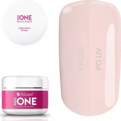 Xhel ndërtues thonjsh Silcare Base One French Pink, High Light LED, 100 g, rozë