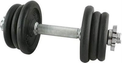 Hantell HMS SG03, set 10kg, shufër çeliku, i zi