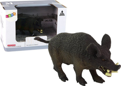 Figurine kafshe LEAN Wild Boar, plastike, per femije 3+, e zeze