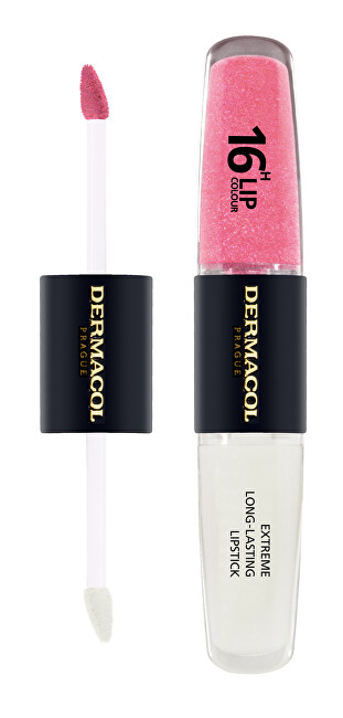 Buzëkuq Dermacol Extreme Long-Lasting Lip Color, 4 + 4 ml, nr.33