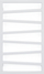 Radiator për banjo Terma Zigzag WGLZI083050 K916SX, 300W, çelik, i bardhë