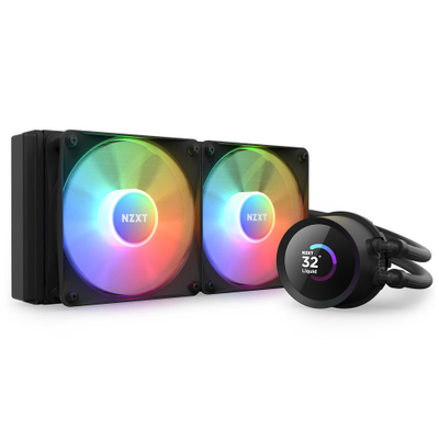 Ftohës uji NZXT Kraken 240 RGB, LCD 1.54", 240mm, i zi