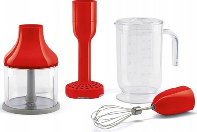 Set me aksesore për blender dore Smeg HBAC11RD, 500 ml, 1.4 L, i kuq