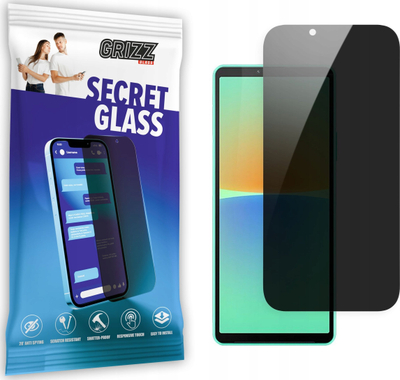 Xham mbrojtës privatësie Grizz SecretGlass për Sony Xperia 5 III 5G, qelq i temperuar, mbron nga gërvishtjet, transparent