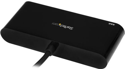 Adapter USB C me hub StarTech, Ethernet Gigabit, 3 porta USB 3.0, Power Delivery, i zi