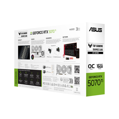 Kartë grafike Asus TUF RTX 5070 Ti, 16GB, GDDR6, e bardhë