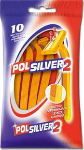 Briskë njëpërdorimëshe Polsilver 2, 10 copë, për meshkuj, blu