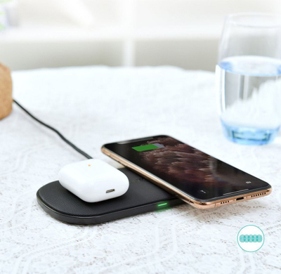 Karikues wireless Choetech Dual, 2 pajisje, Qi, i zi