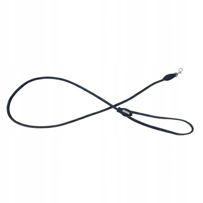 Lidhëse rrethore për qen Barry King Serpente, lëkurë, 8mm 120cm, blu navy