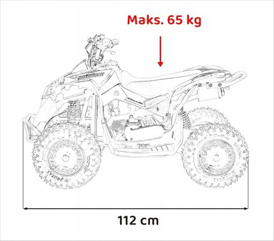 Квад спортски Ренегејд, бензин 125cc, гуми оф роуд, зелено и црно