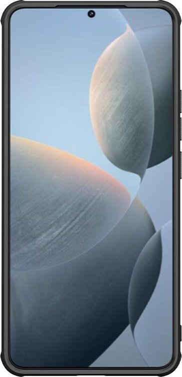 Kapak telefoni Nillkin Frosted Shield Pro për Xiaomi Poco F6 Pro, TPU dhe plastike e fortë, i zi