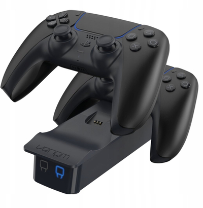 Karikues kontrollash Venom VS5007, stacion karikimi i dyfishtë, për PS5 DualSense, i zi