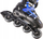 Patina inline Nils Extreme NH18366A, e rregullueshme 39-42, shinë e ndërrueshme, zi blu