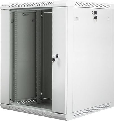 Kabinet muri rrjeti Lanberg WF01-6615-10S, 19" 15U, 60kg, gri