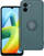 Maskë Forcell për Xiaomi Redmi A2, silikon me unazë stand, jeshile matte