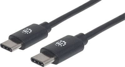 Kabllo USB C Manhattan USB2CC1M, 1m, 480 Mbps, 3A, i zi