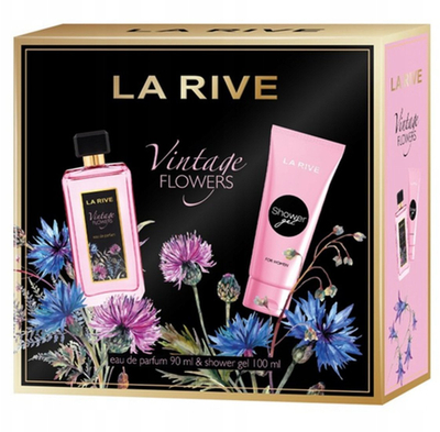 Set dhuratë La Rive Vintage Flowers, Eau de Parfum 90ml, xhel dushi 100ml, për gra