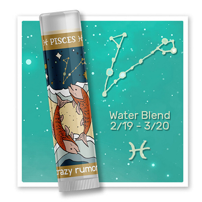 Balsam për buzë Crazy Rumors Zodiac - Pisces, 4.4 ml