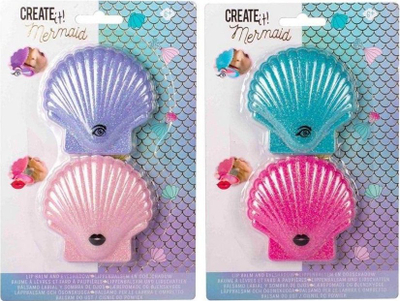 Set grimi për kalamaj CREATE IT! Mermaid, balsam buzësh dhe hije sysh, shumëngjyrësh