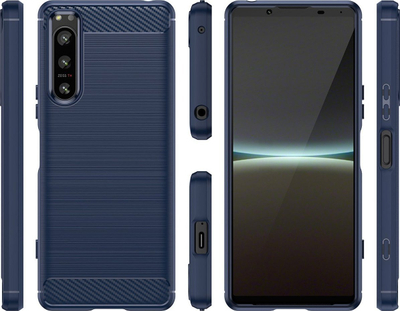 Kapak telefoni Thunder Case për Sony Xperia 5 IV, TPU, anti-goditje, i zi