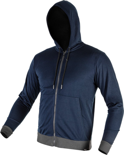 Hanorak Neo Tools Zip-Up Hoodie Comfort, 60% poliester 40% rajon, masa M, blu navy