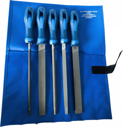 Set pila punëtorie PFERD 11801533, 200mm, 5 copë, me çantë PVC blu
