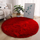 Tapet rrumbullak Strado Shaggy Round, 160 cm, poliestër, i kuq