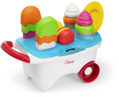 Karrocë loje Chicco Ice Cream Cart, 2 në 1, 19 pjesë, shumëngjyrëshe