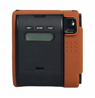 Mbështjellëse silikoni LoveInstant për FujiFilm Instax Mini 99, çantë mbrojtëse, kafe