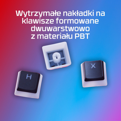 Kapakë tastiere HyperX Black Pudding, set PBT, për tastiera mekanike, ngjyrë e zezë