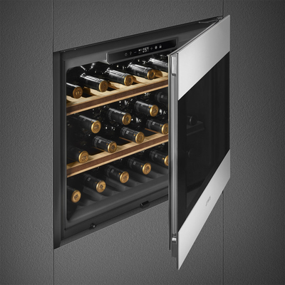 Kantinë vere SMEG Classica CVI321X3, 45cm, 40 W, metalike/ e zezë