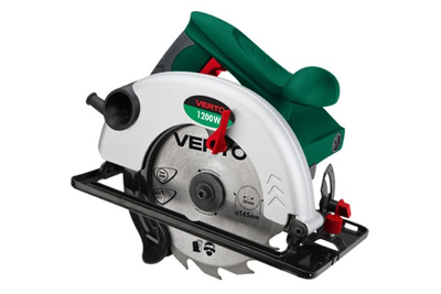 Sharrë rrethore Verto 52G684, 1200W, teh 185mm, e bardhë