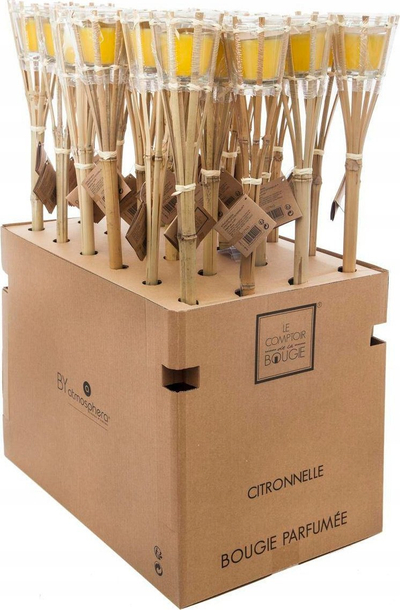 Kandil me erë citronella Atmosphera, 110g, deri nja 25 orë djegie, i verdhë