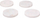 Nënseta rrethore Secret de Gourmet Marble, 10 cm, set 4 copë, të bardha