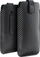 Këllëf telefoni Forcell Pocket Carbon Model 16, universal, për Samsung A22 5G, i zi
