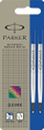 Rimbushje për stilolaps Parker Rollerball M, ngjyrë blu, paketim 2 copë