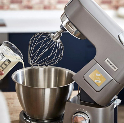 Mikser planetar Kenwood KWL90.124SI Titanium Chef Patissier XL, 7L, 1400W, gri