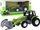 Lodër traktor–ekskavator Leantoys Little Crocodile, për kalamaj, jeshile