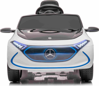 Makina elektrike për kalamaj Mercedes Benz AMG EQA, 2 motorë, panel audio MP3 USB, e bardhë