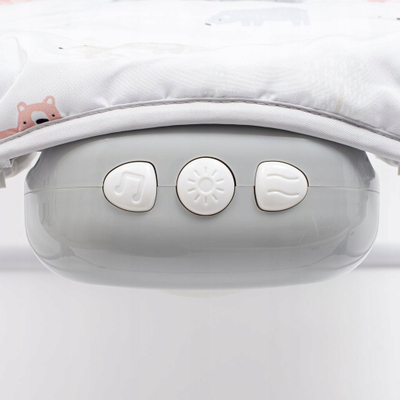 Leagëne bebe Baby Mix Lounger With Vibrations Snail, multifunksionale, me vibrime, gri e hapur